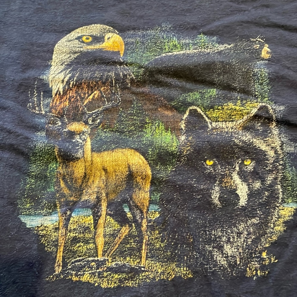 Vintage wildlife T-shirt XXL